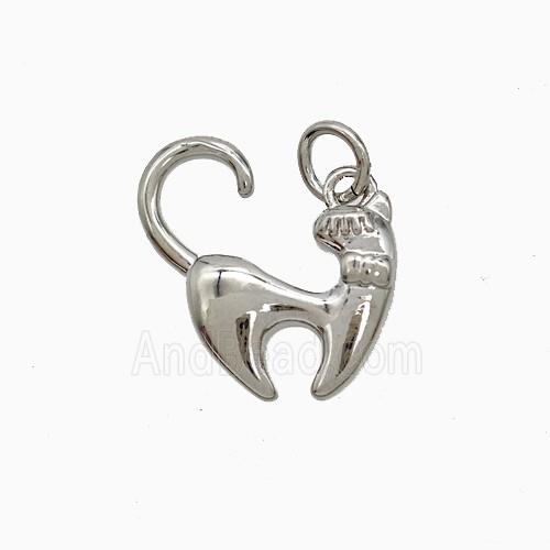 Copper Pendant Pave Zircon, Gold Plated