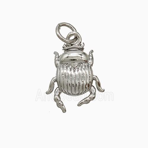 Copper Pendant Pave Zircon, Gold Plated