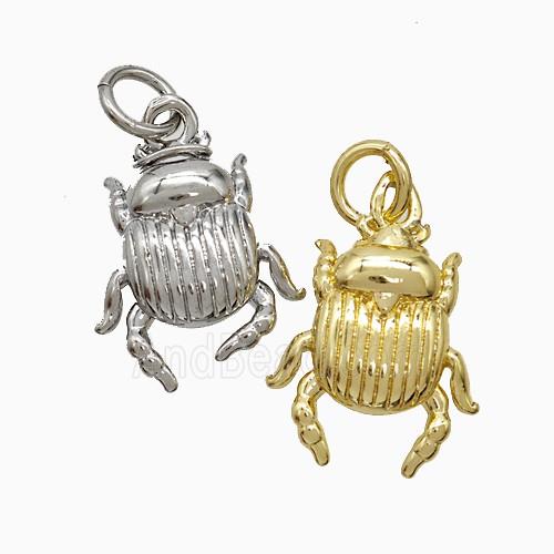 Copper Pendant Pave Zircon, Gold Plated