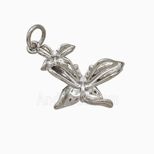 Copper Pendant Pave Zircon, Gold Plated