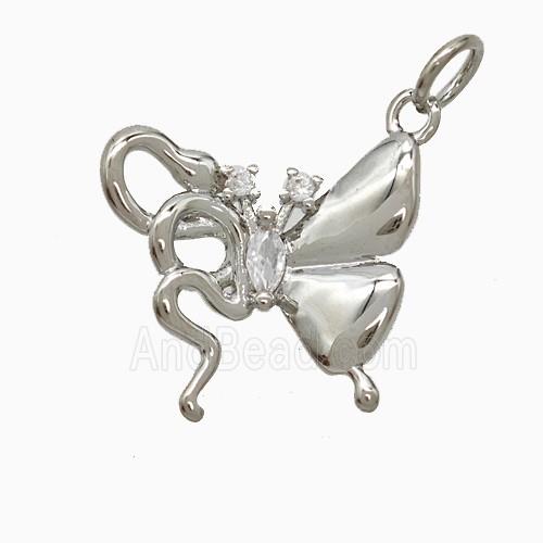 Copper Pendant Pave Zircon, Gold Plated
