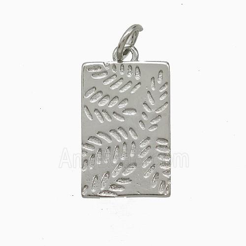 Copper Pendant Pave Zircon, Gold Plated