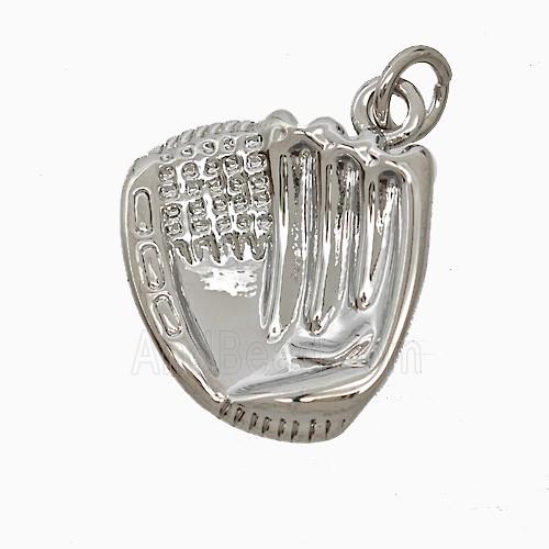 Copper Pendant Pave Zircon, Gold Plated