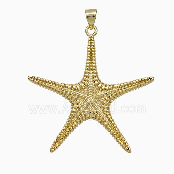 Copper Pendant Pave Zircon, Gold Plated