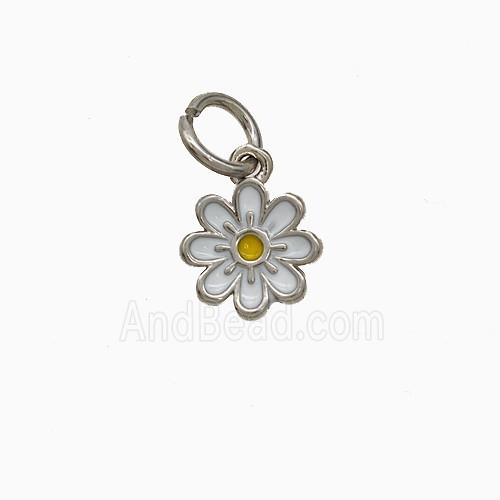 Enamel Copper Pendant, Gold Plated
