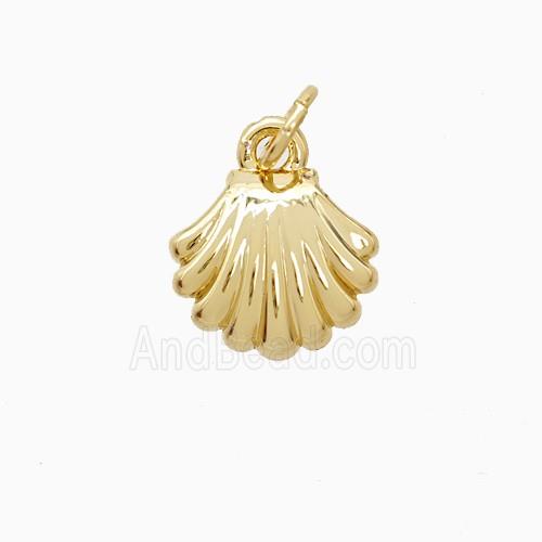 Copper Pendant Pave Zircon, Gold Plated