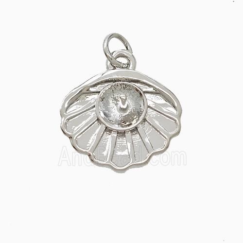 Copper Pendant Pave Zircon, Gold Plated