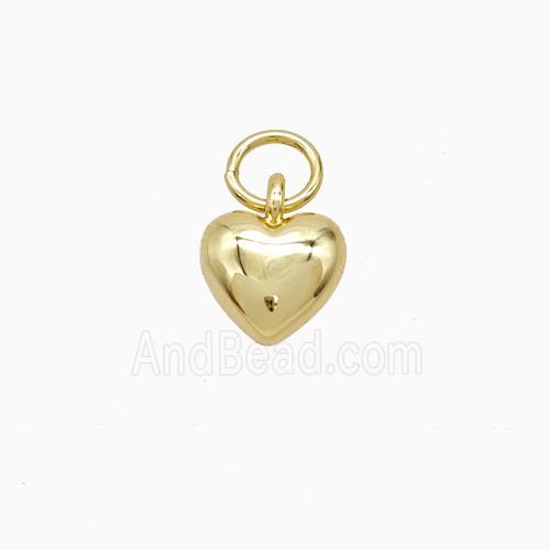 Copper Pendant Pave Zircon, Gold Plated