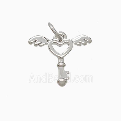 Copper Pendant Pave Zircon, Gold Plated