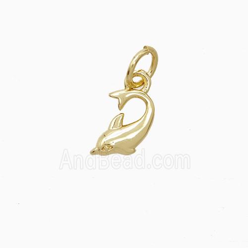 Copper Pendant Pave Zircon, Gold Plated
