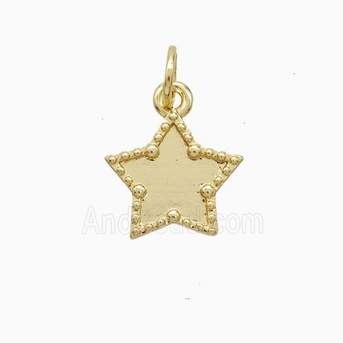 Copper Star Pendant 18K Gold Plated