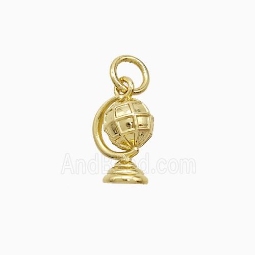 Copper Globe Pendant Gold Plated