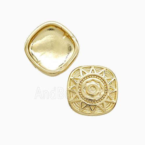 Copper Sun Beads Gold Plated