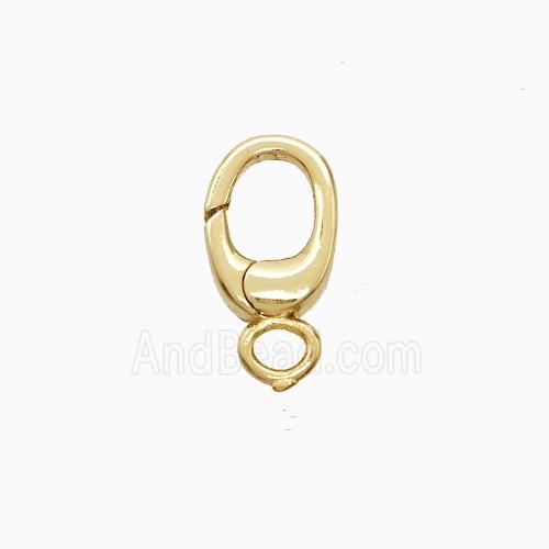 Copper Carabiner Clasp Gold Plated