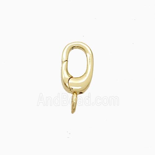 Copper Carabiner Clasp Gold Plated