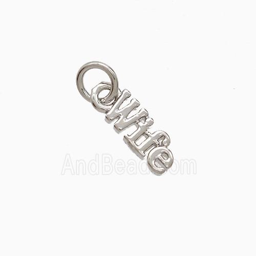 Copper Wife Pendant Platinum Plated