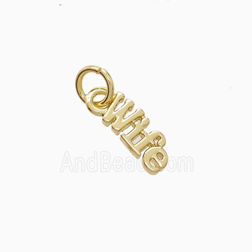 Copper Wife Pendant Gold Plated