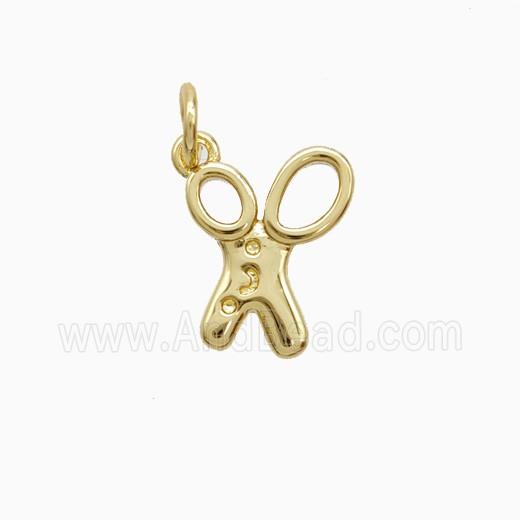 Copper Forfex Pendant Gold Plated