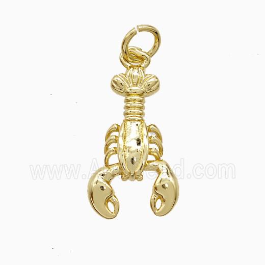 Copper Scorpion Pendant Gold Plated
