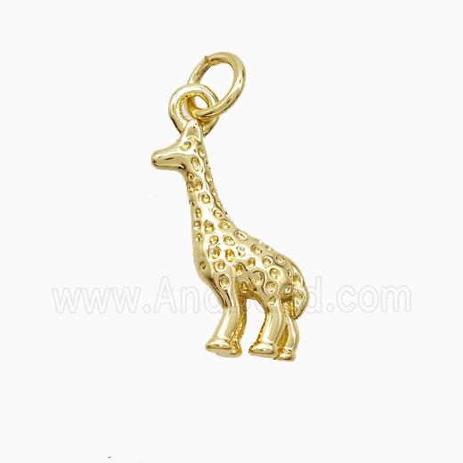 Copper Giraffe Pendant Gold Plated