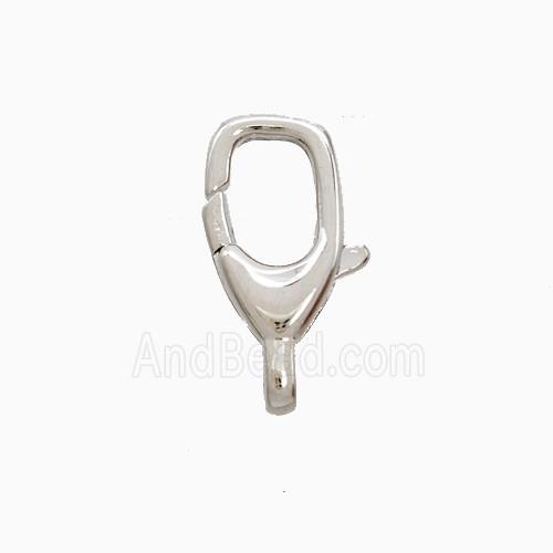 Copper Lobster Clasp Platinum Plated