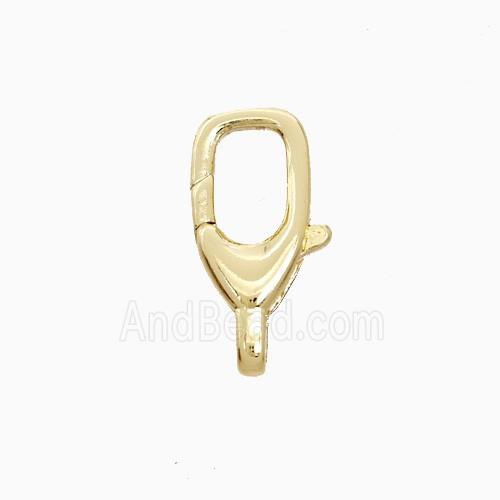 Copper Pendant Pave Zircon, Gold Plated