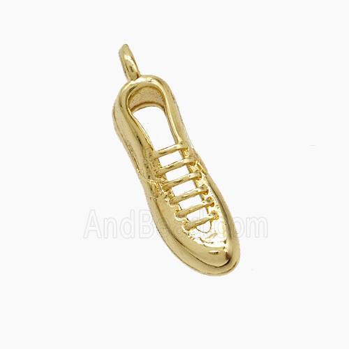 Copper Shoes Pendant Gold Plated