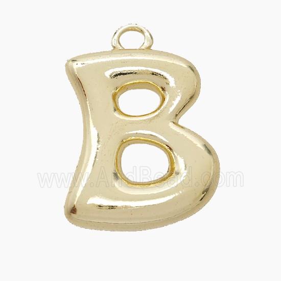 Copper Letter-B Pendant Gold Plated