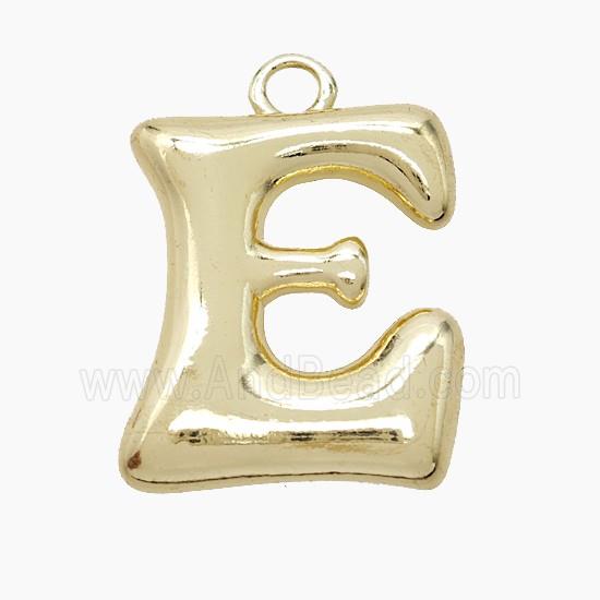 Copper Letter-E Pendant Gold Plated