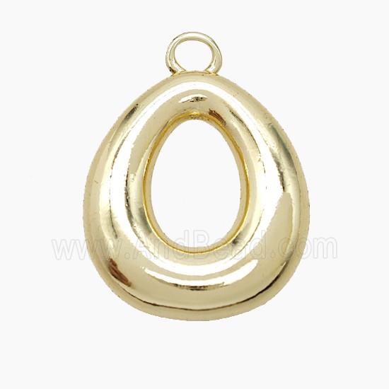 Copper Letter-O Pendant Gold Plated