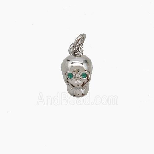Copper Pendant Pave Zircon, Gold Plated