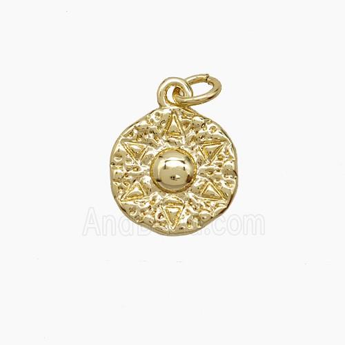 Copper Pendant, Gold Plated
