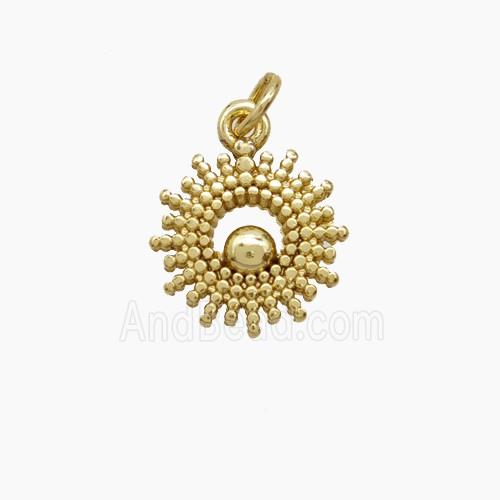 Copper Pendant, Gold Plated