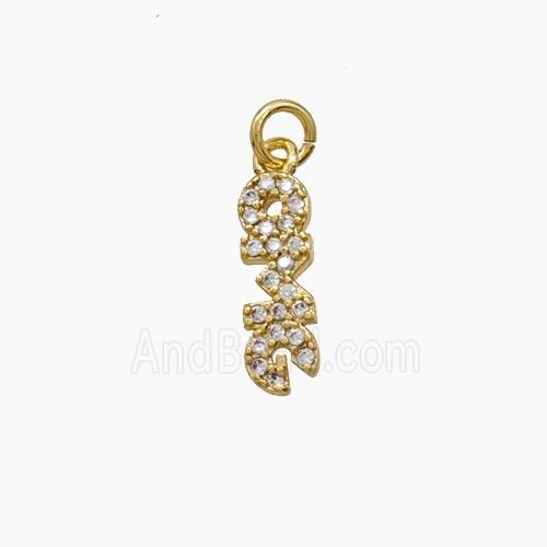 Copper Pendant, Gold Plated