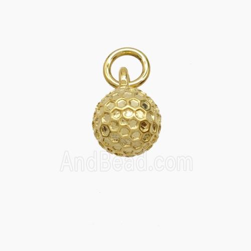 Copper Pendant, Gold Plated