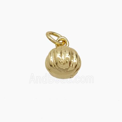 Copper Pendant, Gold Plated