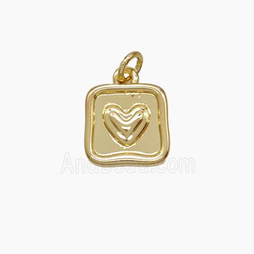 Copper Pendant, Gold Plated