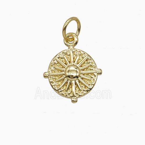 Copper Pendant, Gold Plated