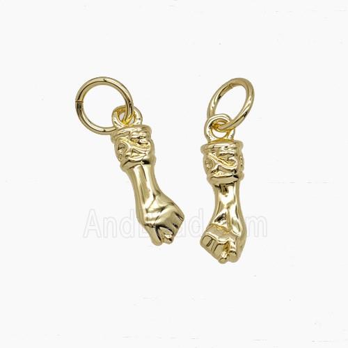 Copper Pendant, Gold Plated