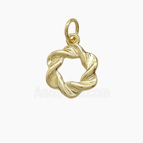 Copper Pendant, Gold Plated