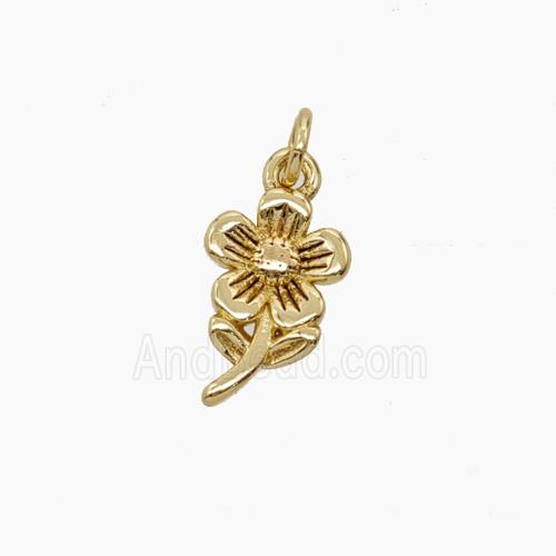 Copper Pendant, Gold Plated