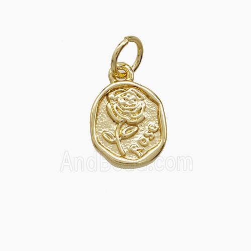 Copper Pendant, Gold Plated