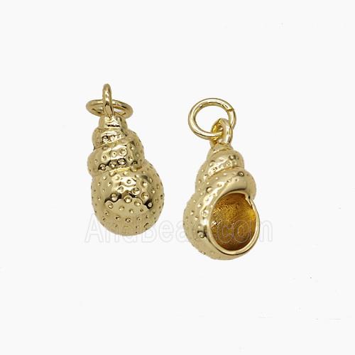 Copper Pendant, Gold Plated