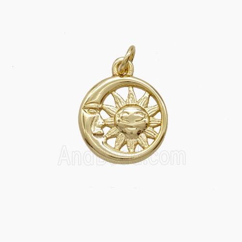 Copper Pendant, Gold Plated