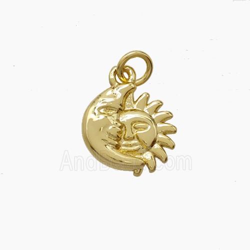 Copper Pendant, Gold Plated