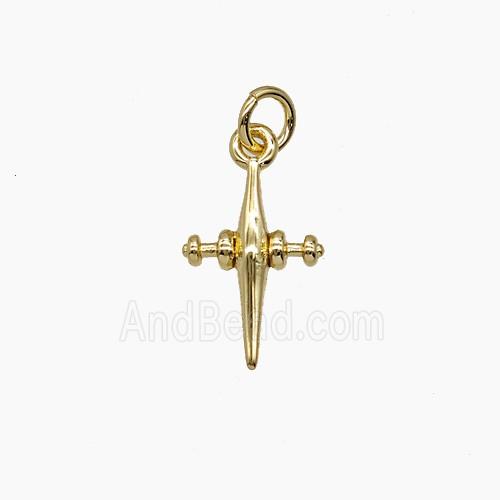 Copper Pendant, Gold Plated