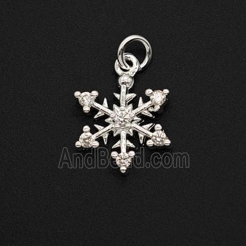 Copper Pendant Pave zircon, Gold Plated