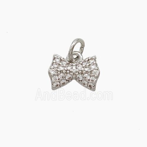 Copper Pendant Pave zircon, Gold Plated
