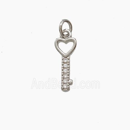 Copper Pendant Pave zircon, Gold Plated