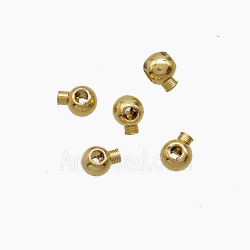Copper Bead, Gold Plated